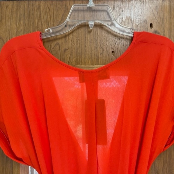 NWT MEGHAN LA Jasmine Maxi Wrap Dress Red READ - Picture 12 of 13